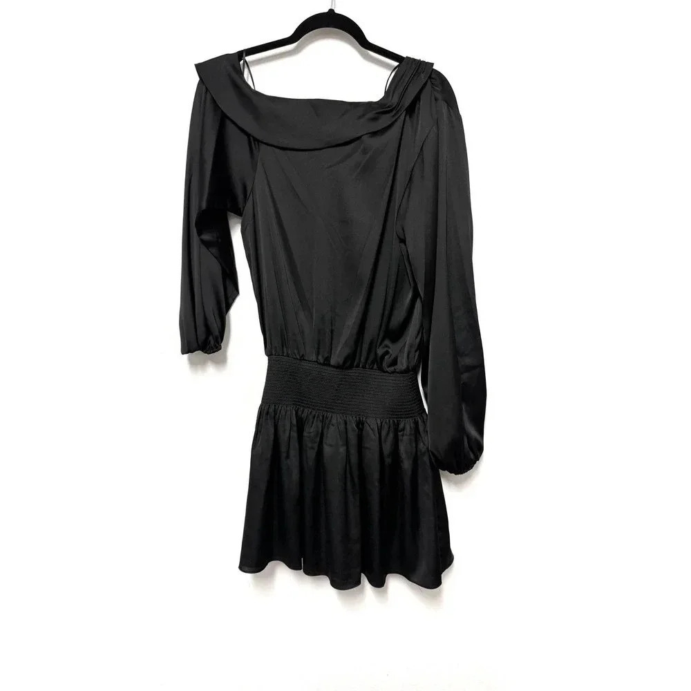 NWT Ramy Brook Off Shoulder Blouson Mini Dress Timothy Dress - Picture 4 of 6